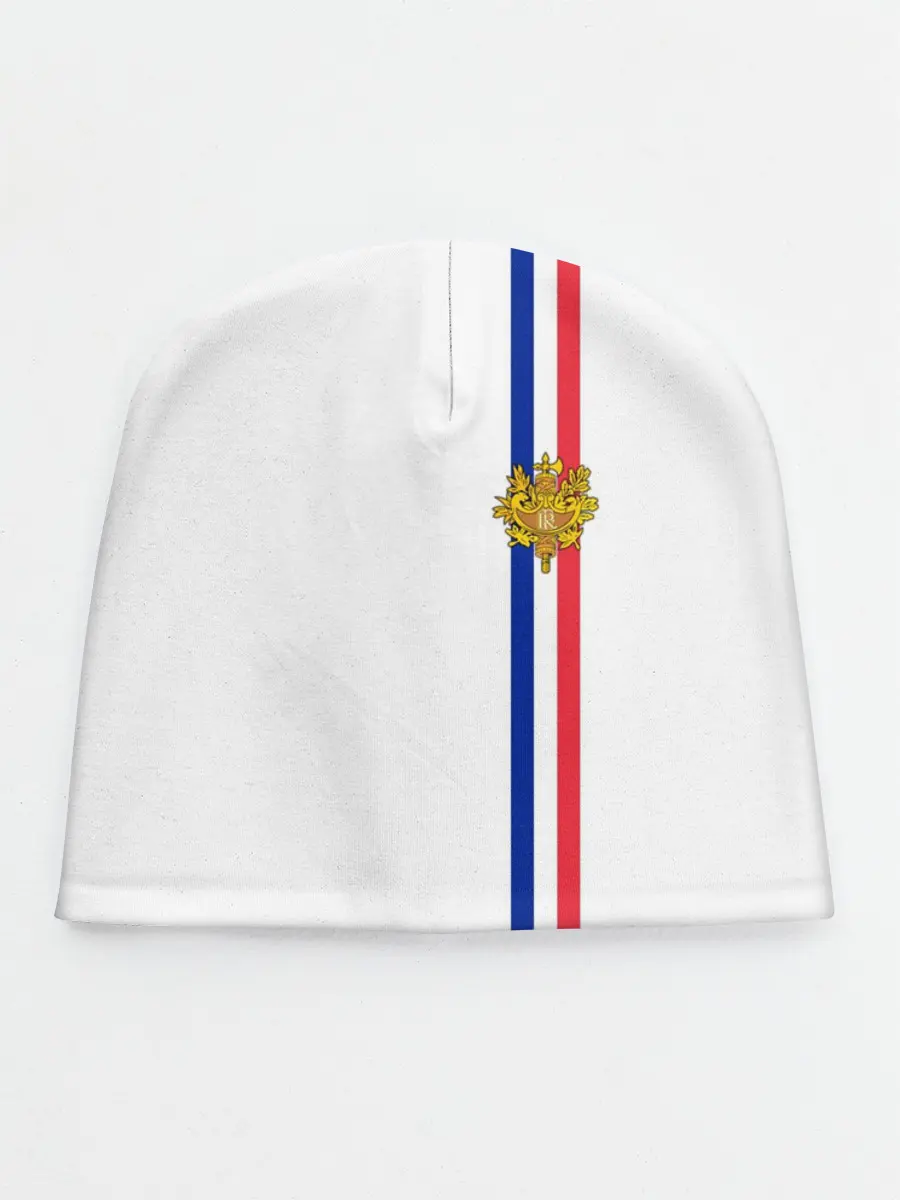 Детская шапка / Франция, лента с гербом