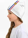 Детская шапка / Франция, лента с гербом