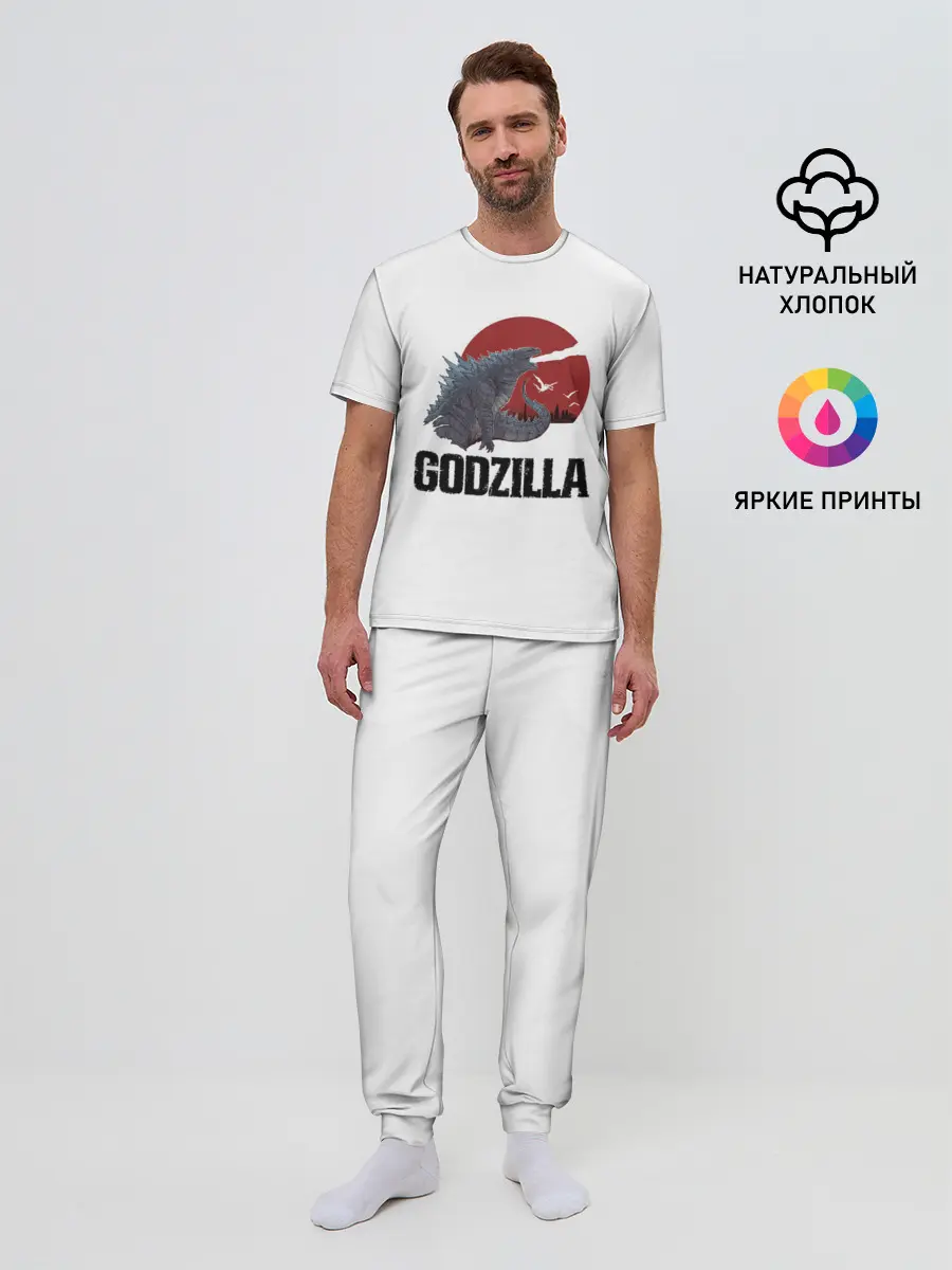 Мужская пижама с брюками / Годзилла