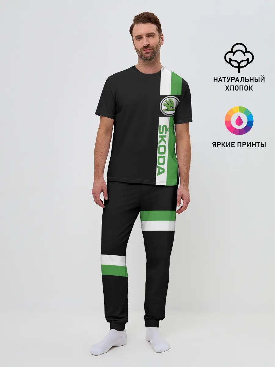 Мужская пижама с брюками / Шкодавод | Skoda