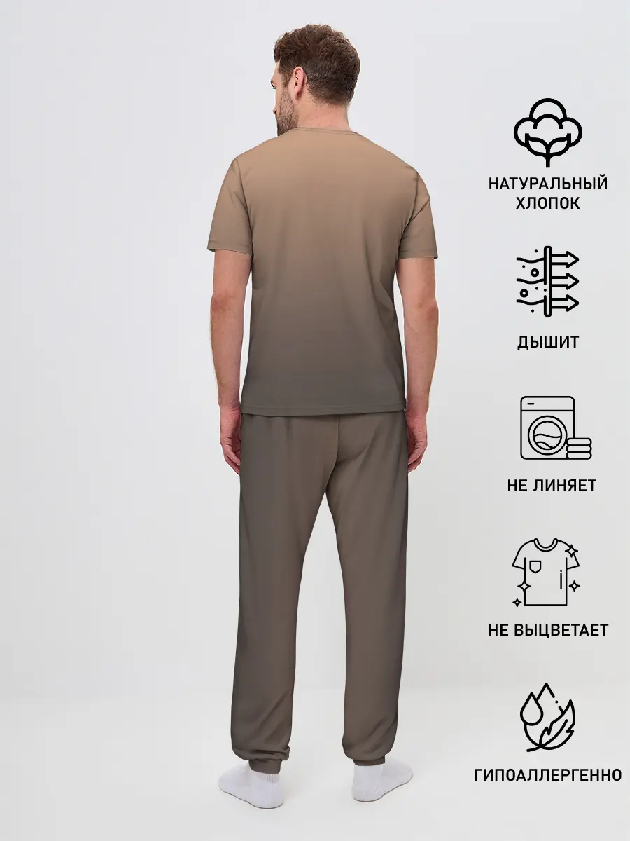 Мужская пижама с брюками / девочка сова с топром