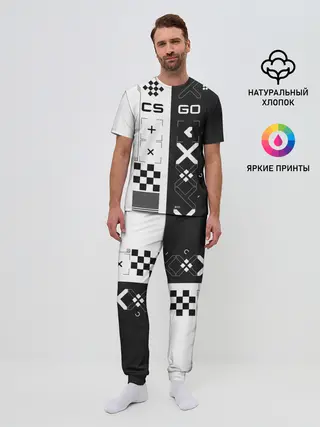Мужская пижама с брюками / Printstream | Поток информации