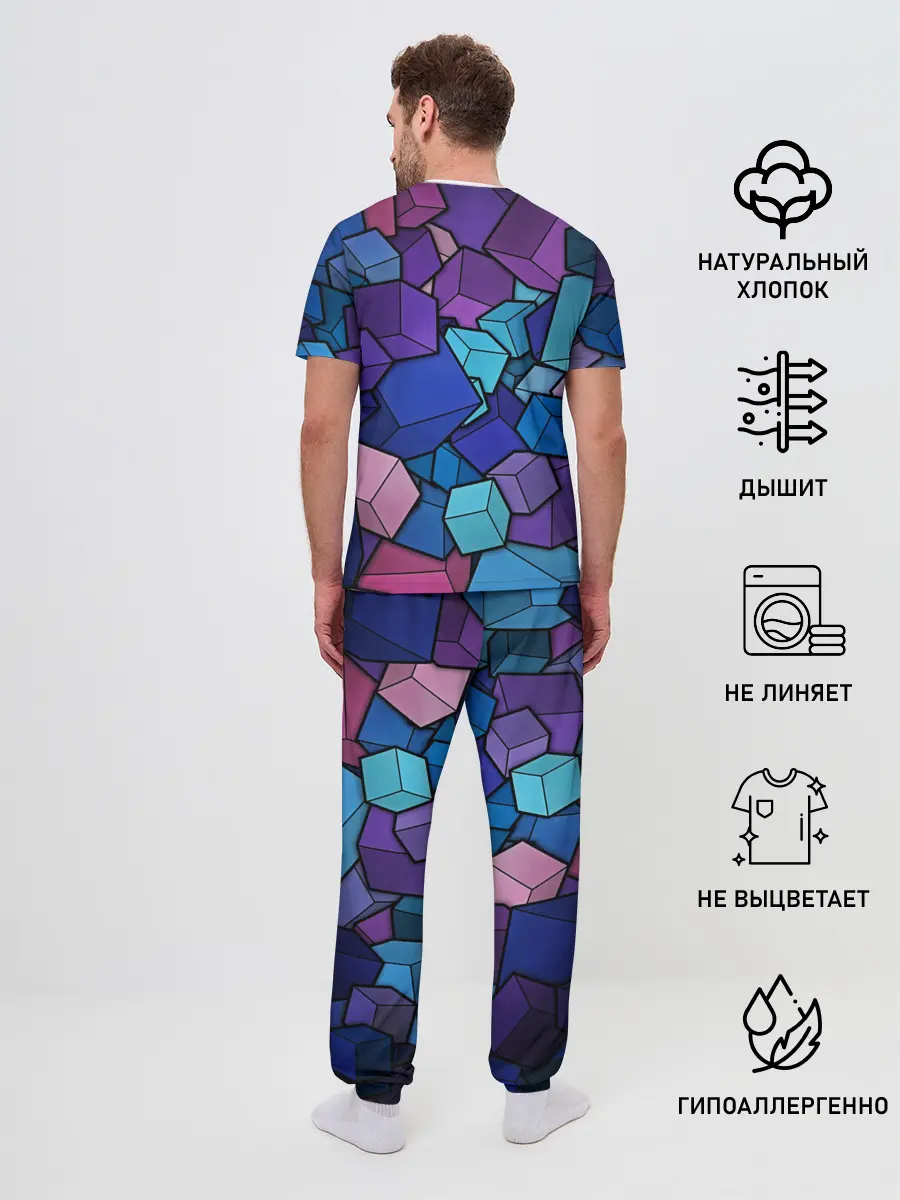 Мужская пижама с брюками / Vector-Shape
