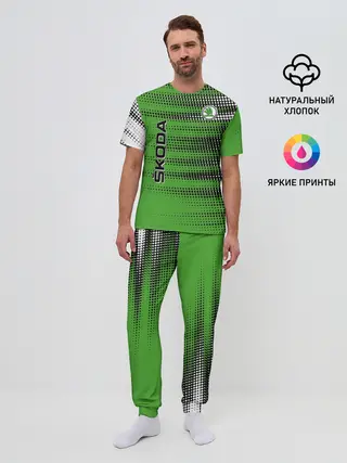 Мужская пижама с брюками / SKODA