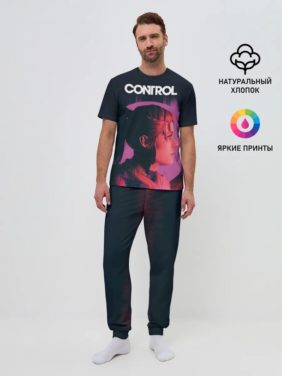 Мужская пижама с брюками / Контрол | Джесси