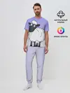 Мужская пижама с брюками / Нарисованный милый барашек