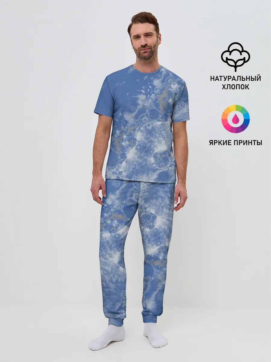 Мужская пижама с брюками / Летающие треугольники