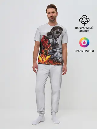 Мужская пижама с брюками / Metal Gear