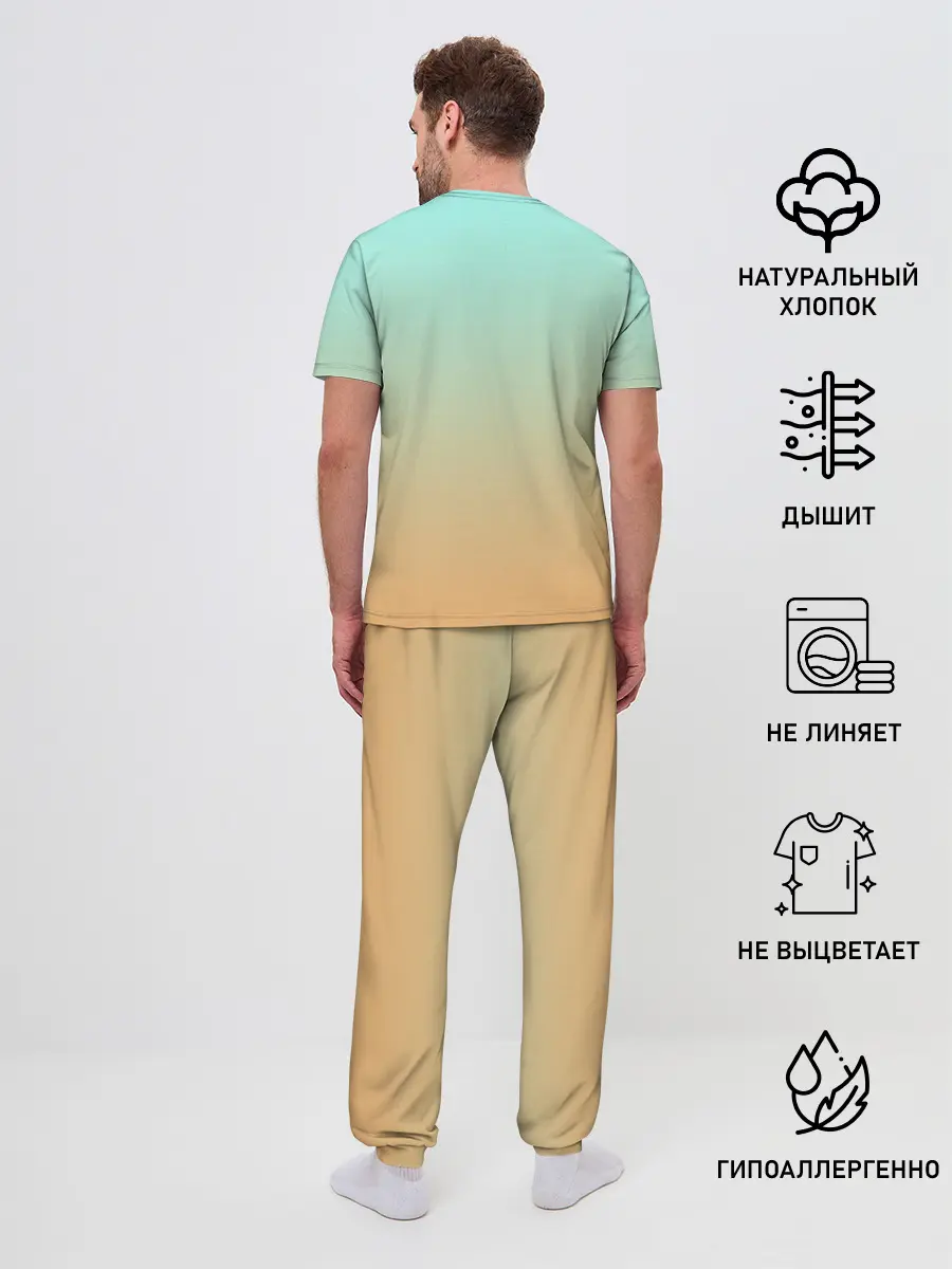 Мужская пижама с брюками / малышка фея с крылышками