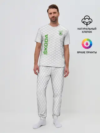 Мужская пижама с брюками / SKODA