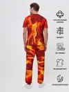 Мужская пижама с брюками / Пламенный