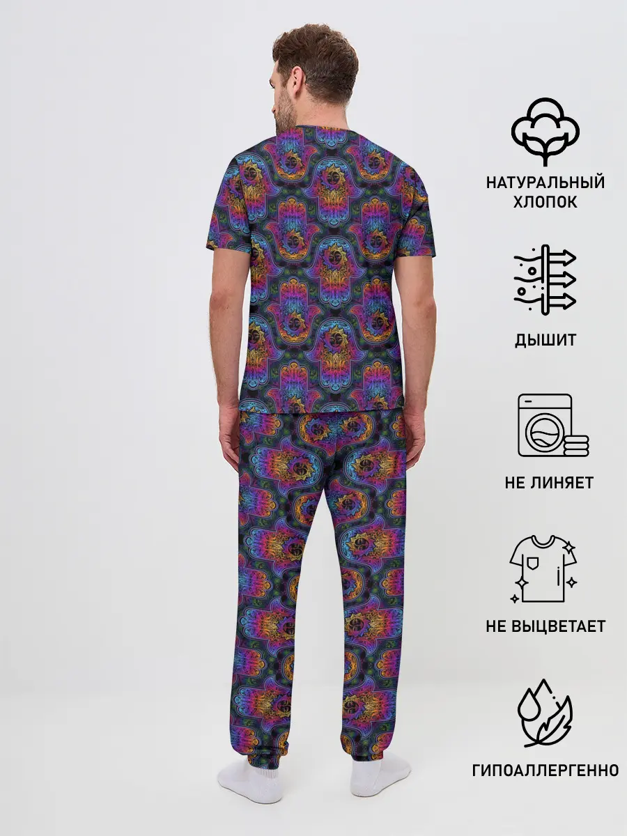 Мужская пижама с брюками / Хамса