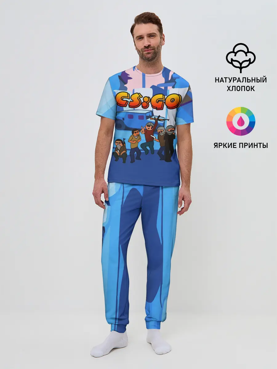 Мужская пижама с брюками / CS GO МУЛЬТФИЛЬМ