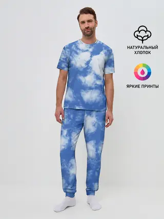 Мужская пижама с брюками / ОБЛАКА
