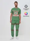 Мужская пижама с брюками / Спички green