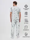 Мужская пижама с брюками / Отпечатки лап животных
