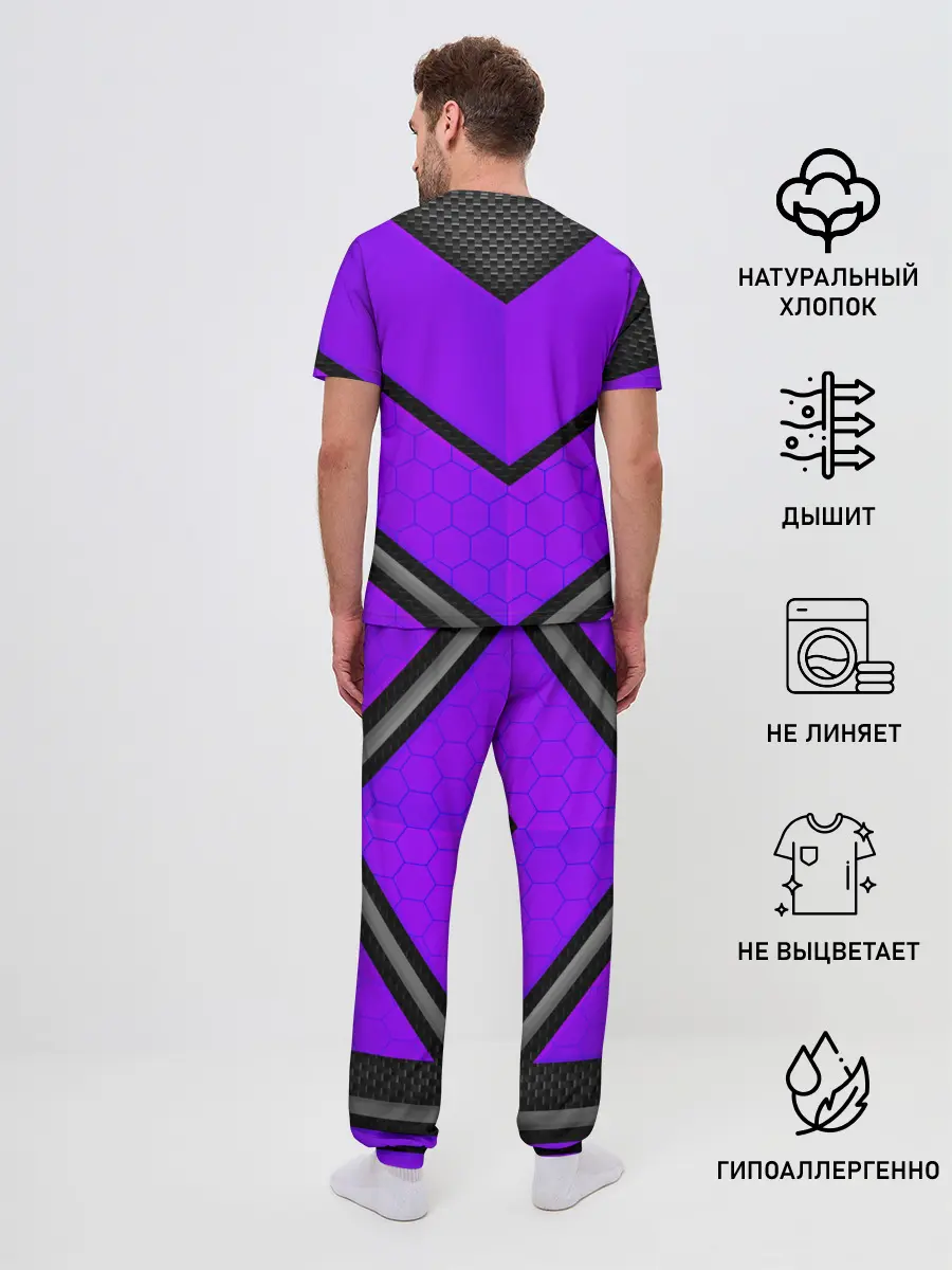 Мужская пижама с брюками / K11 3D