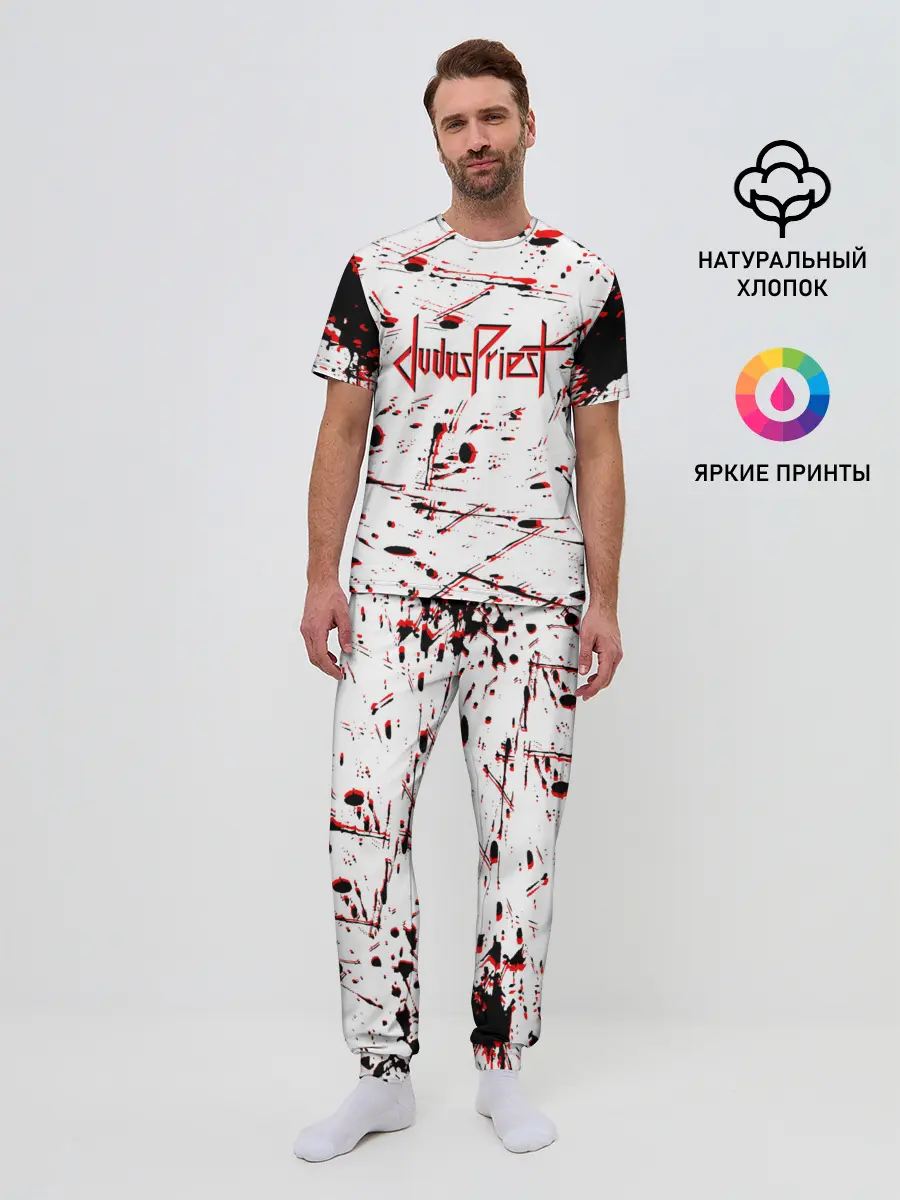 Мужская пижама с брюками / Judas Priest: Бог металла