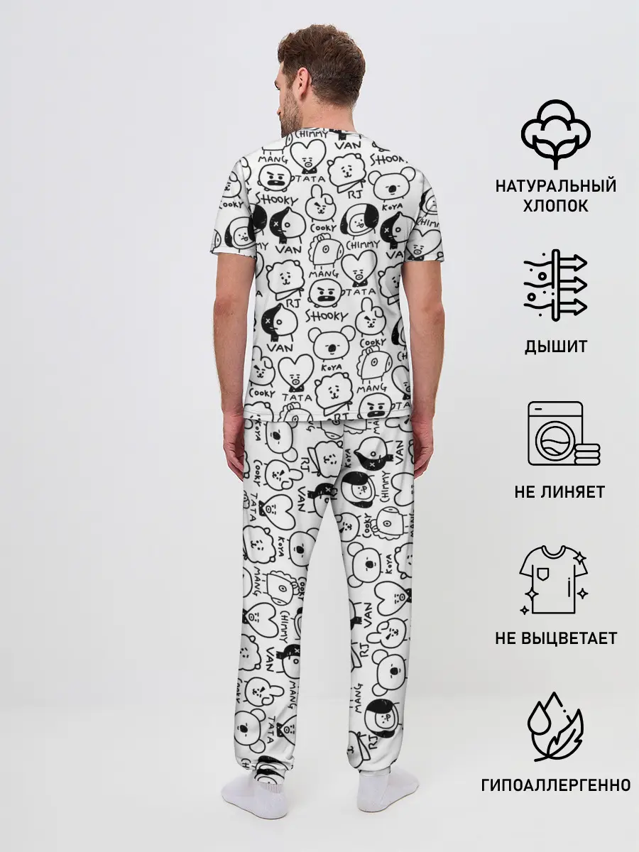 Мужская пижама с брюками / BTS | BT21