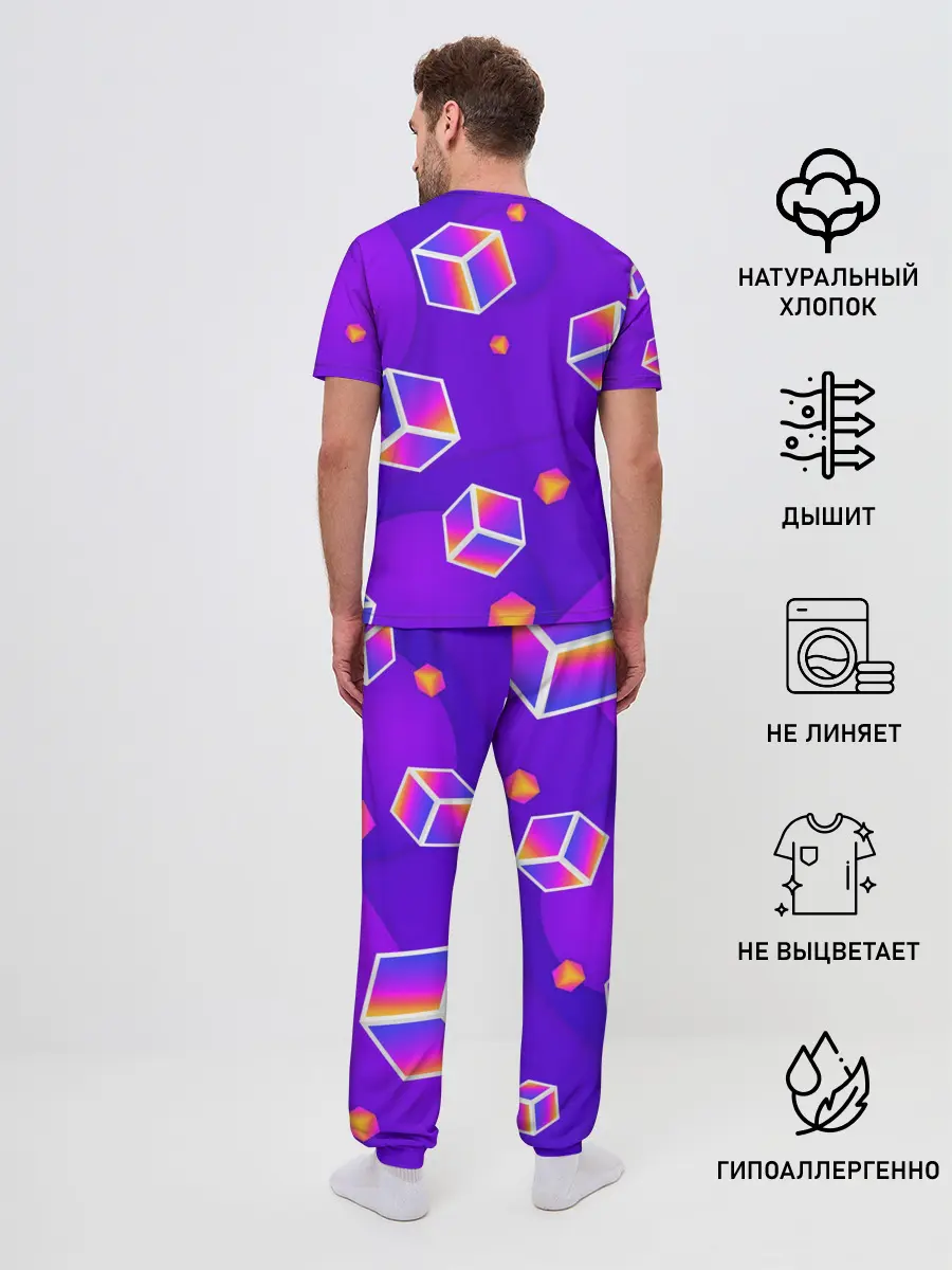 Мужская пижама с брюками / ROBLOX КУБЫ