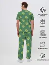 Мужская пижама с брюками / Узор на День святого Патрика