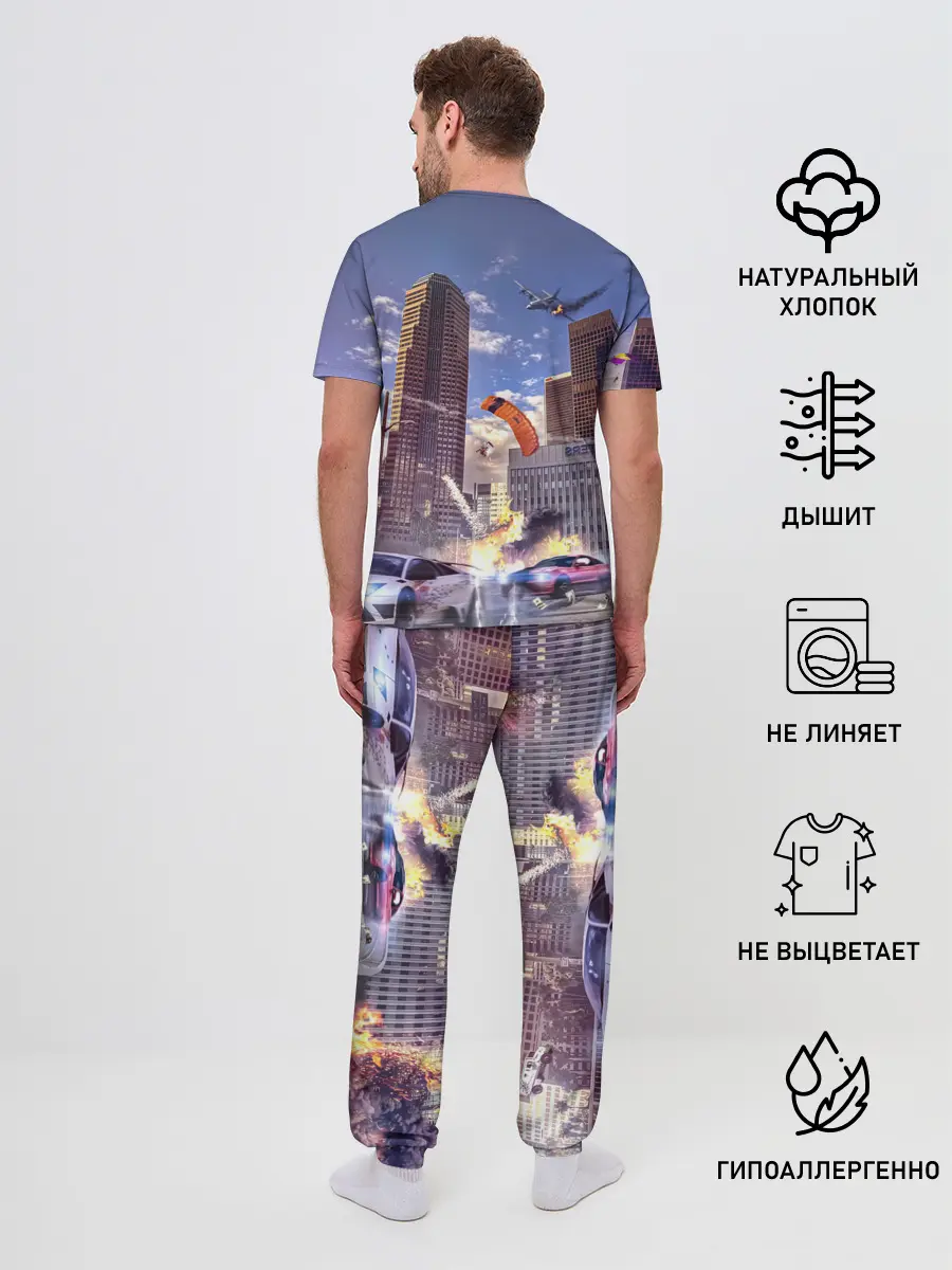 Мужская пижама с брюками / ЭКШЕН Grand Theft Auto V