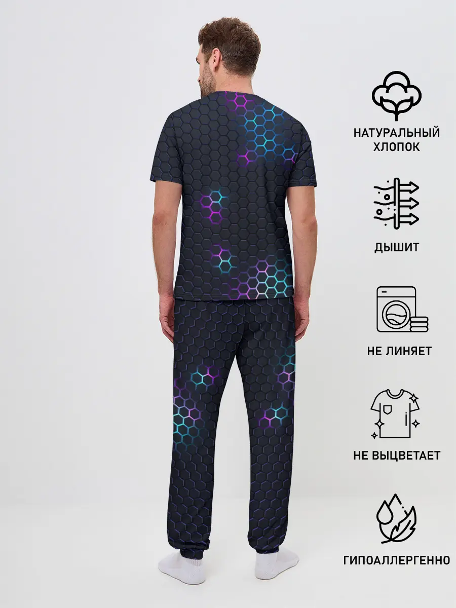 Мужская пижама с брюками / НЕОНОВАЯ БРОНЯ | НЕО БРОНЯ