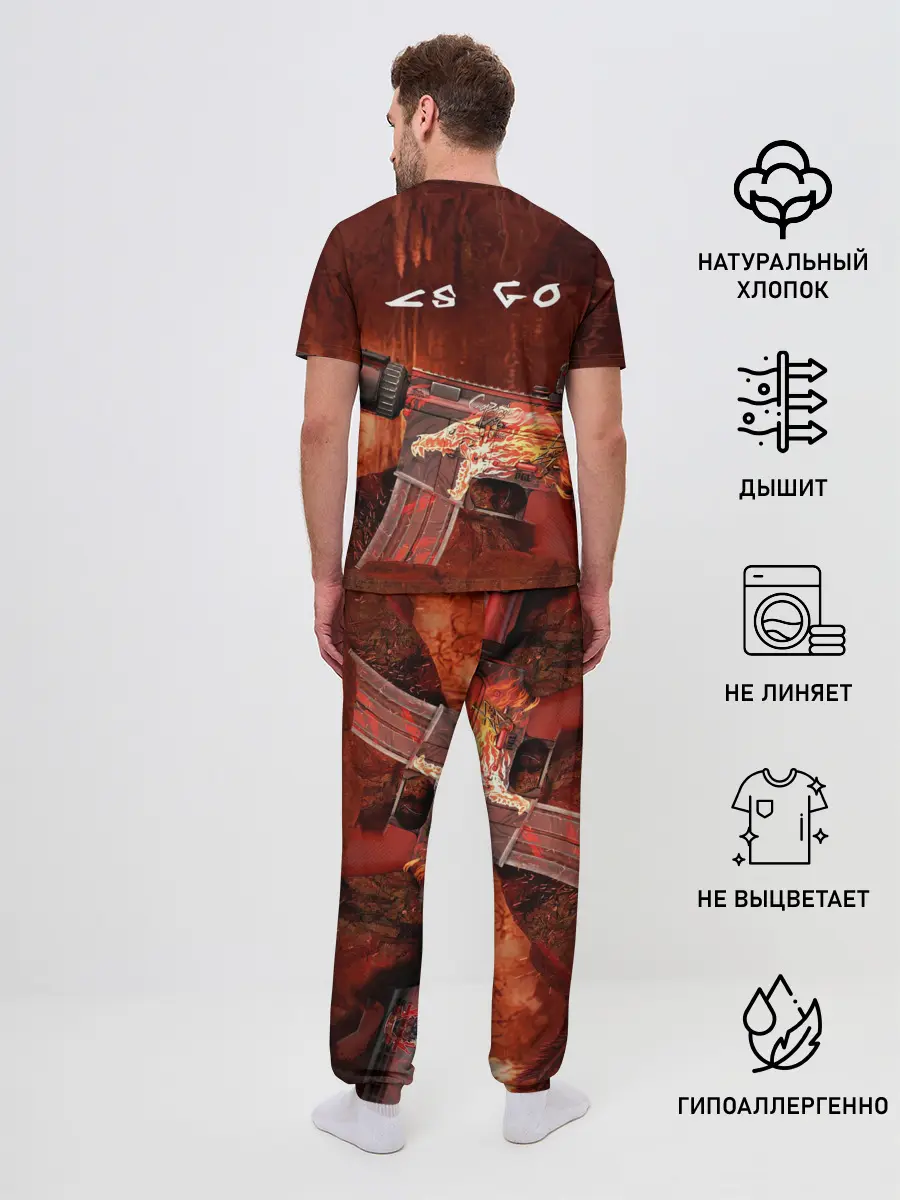 Мужская пижама с брюками / CS GO M4A4 HOWI