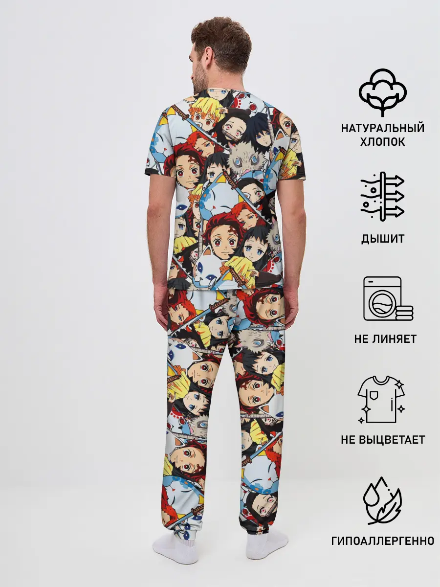 Мужская пижама с брюками / КЛИНОК, РАССЕКАЮЩИЙ ДЕМОНОВ