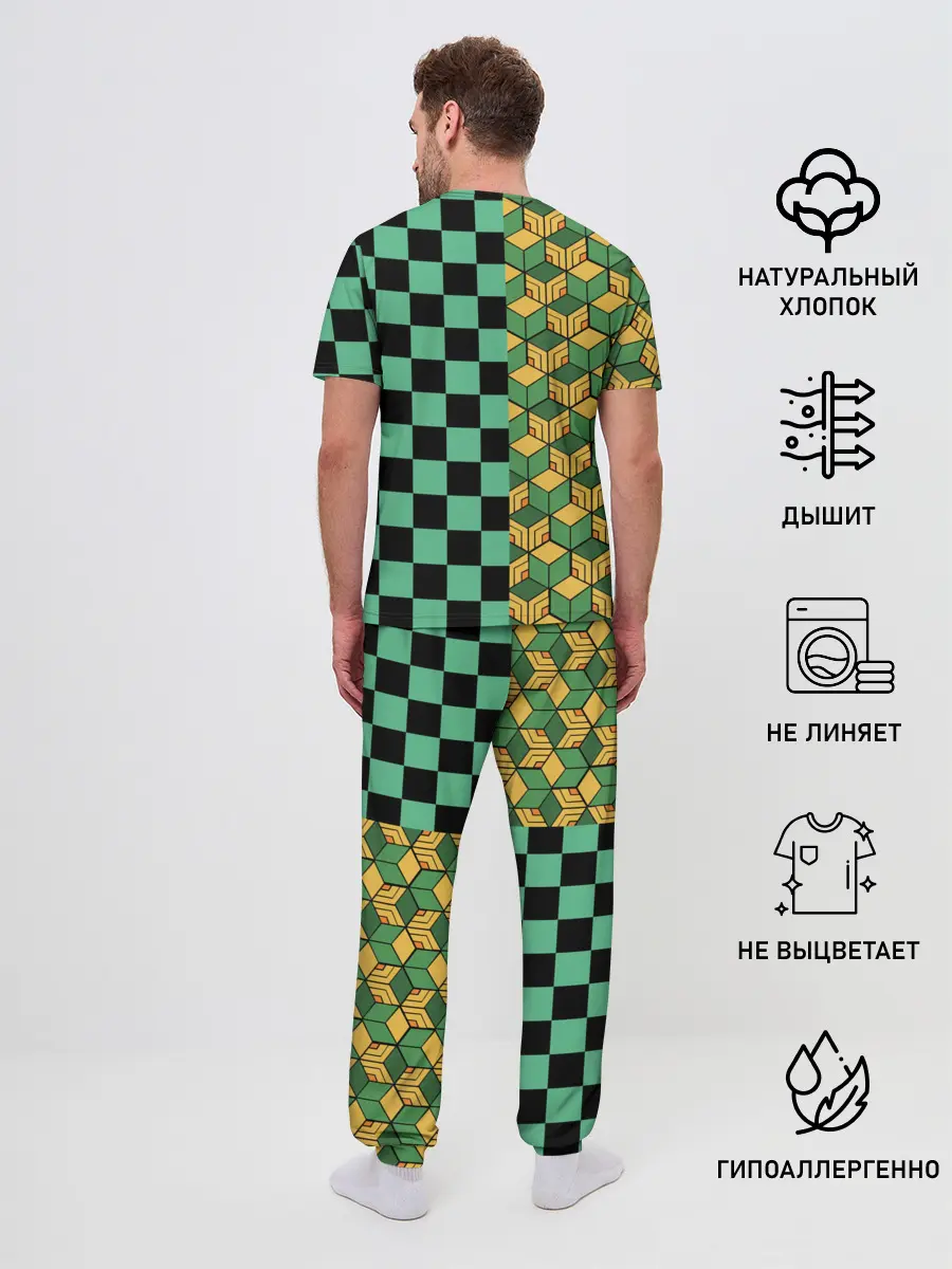 Мужская пижама с брюками / ГИЮ ТОМИОКА | TANJIRO KAMADO