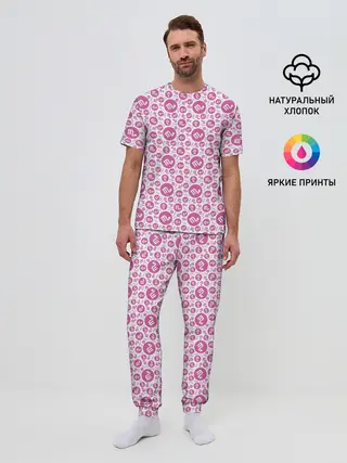 Мужская пижама с брюками / Скорпион