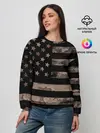 Женский свитшот / American Flag Camo