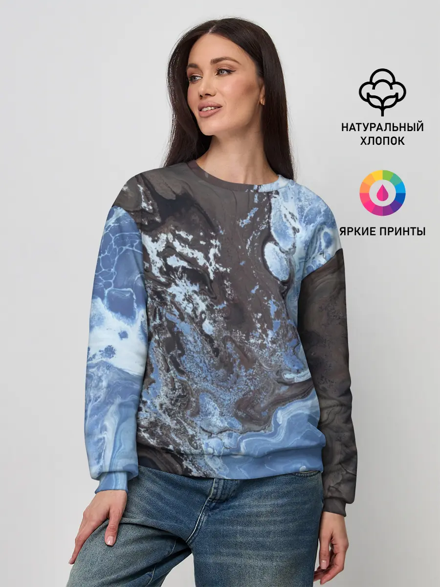Женский свитшот / Волны
