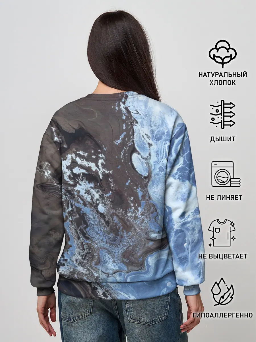 Женский свитшот / Волны