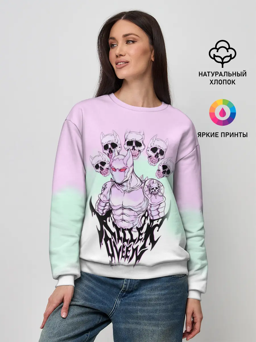 Женский свитшот / KILLER QUEEN 5 черепов