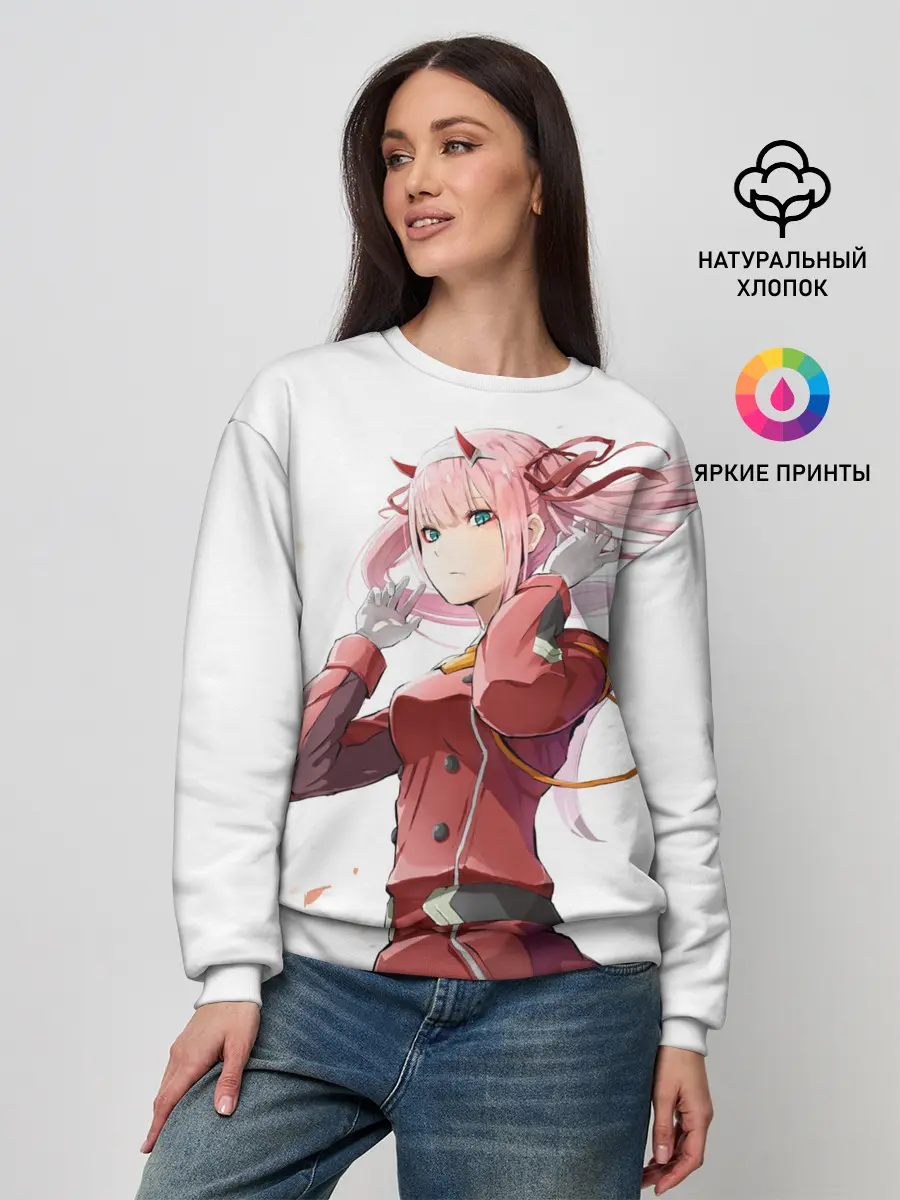 Женский свитшот / ноль два ветер