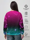 Женский свитшот / RETRO CYBER BEAR NEON