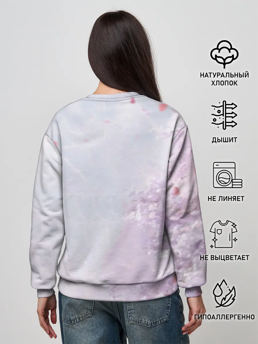 Женский свитшот / ноль два рука