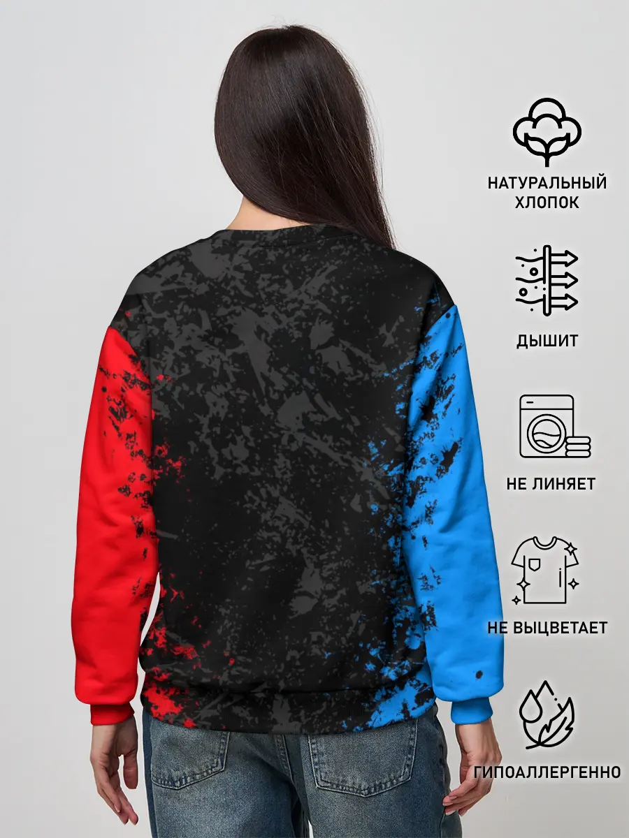 Женский свитшот / TEAM FORTRESS 2 RED VS BLUE