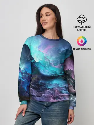 Женский свитшот / ФРАКТАЛЬНЫЙ КОСМОС | SPACE