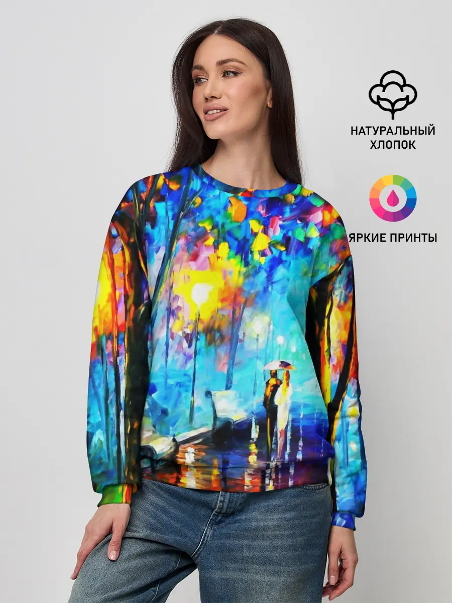 Женский свитшот / ВЕЧЕРНЯЯ ПРОГУЛКА