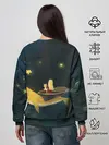 Женский свитшот / Девушка и кит в облаках