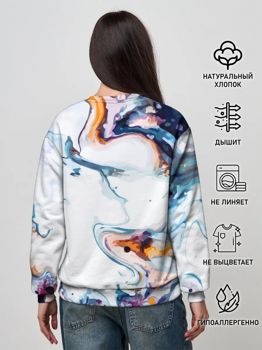 Женский свитшот / Брызги красок