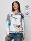 Женский свитшот / Брызги красок