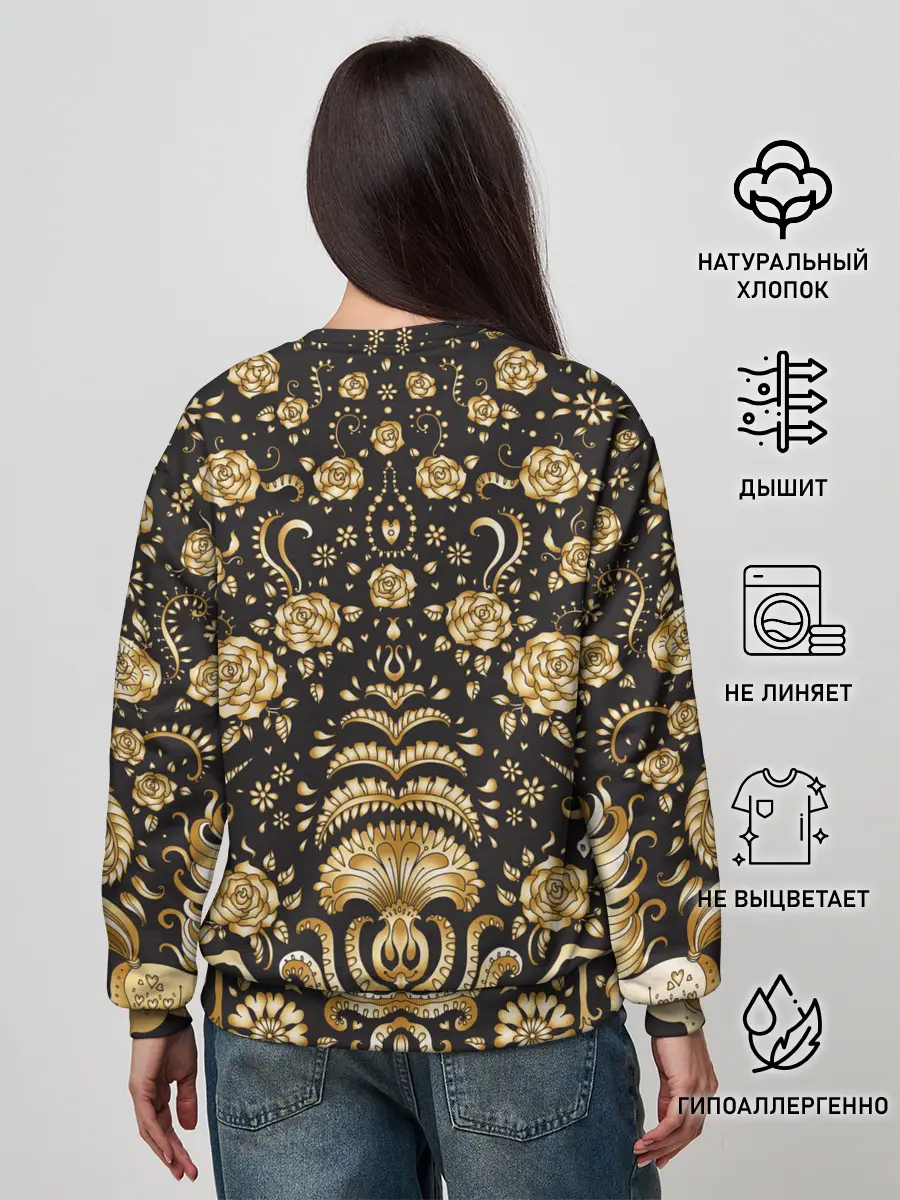 Женский свитшот / Gold & Black