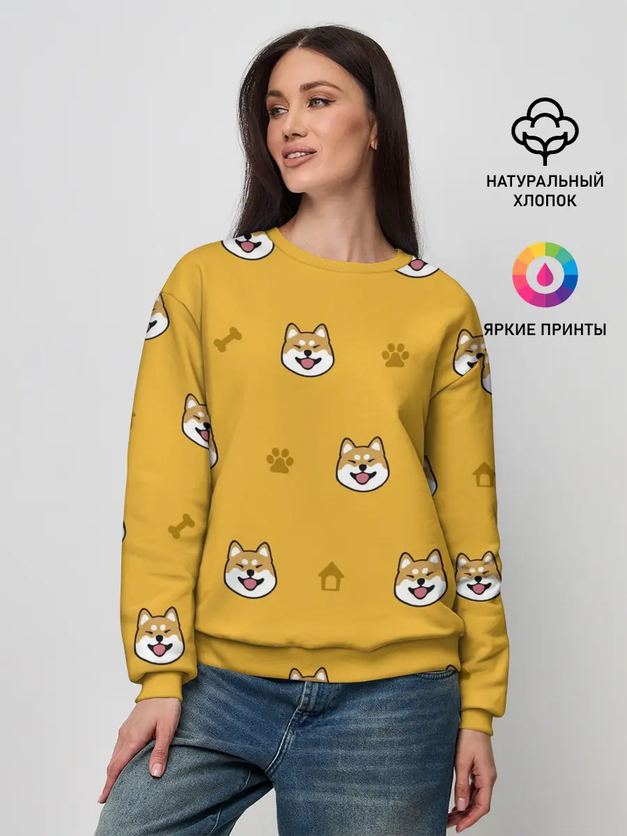 Женский свитшот / Сиба-ину. Акита-ину.