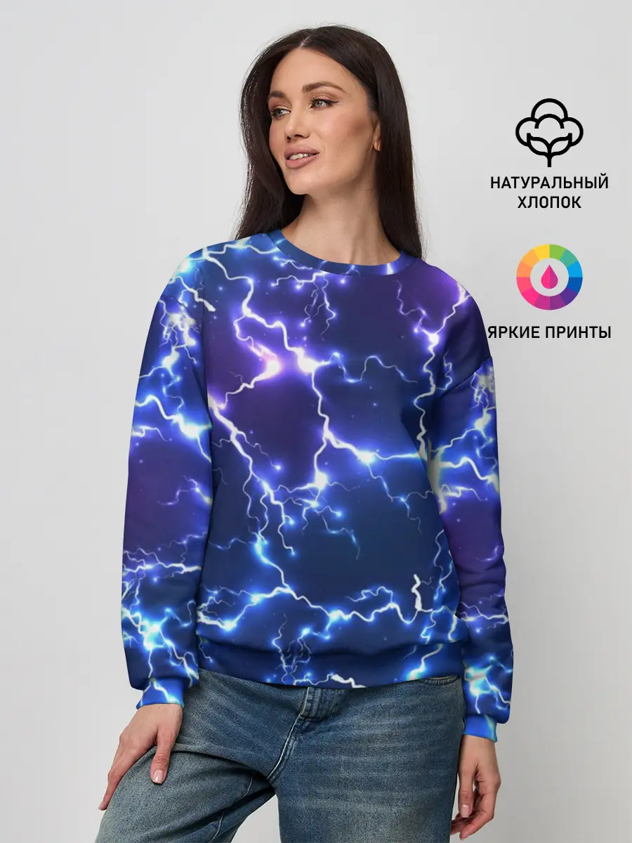 Женский свитшот / Молнии | Flash