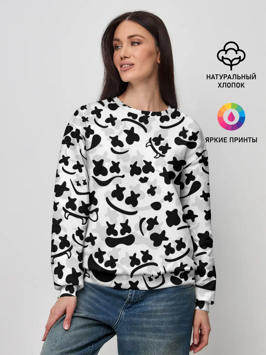 Женский свитшот / MARSHMELLO FACE