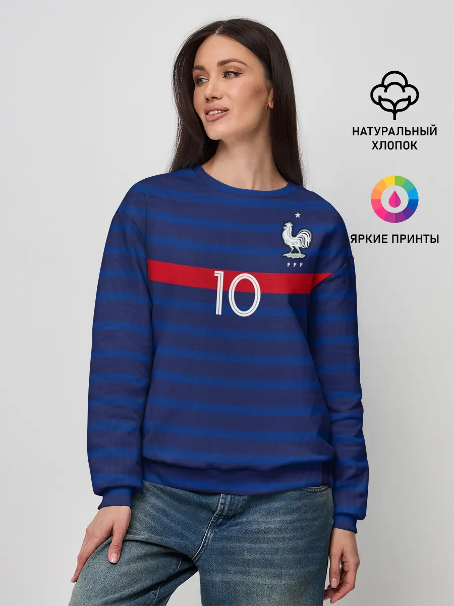 Женский свитшот / Mbappe home EURO 2020