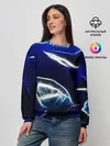 Женский свитшот / ДЕЛЬФИН В МОРЕ.